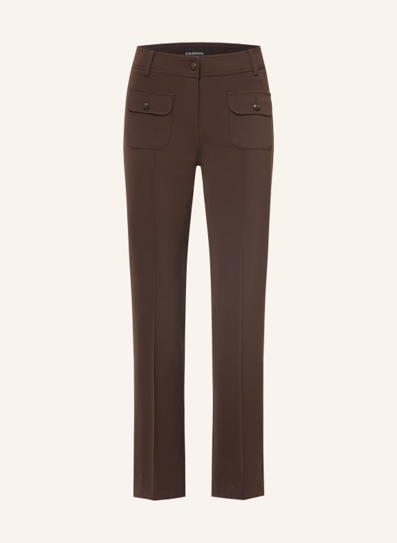 CAMBIO Bootcut pants FARAH DARK BROWN