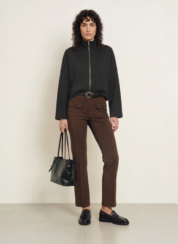 CAMBIO Bootcut-broek FARAH MARRON FONCÉ