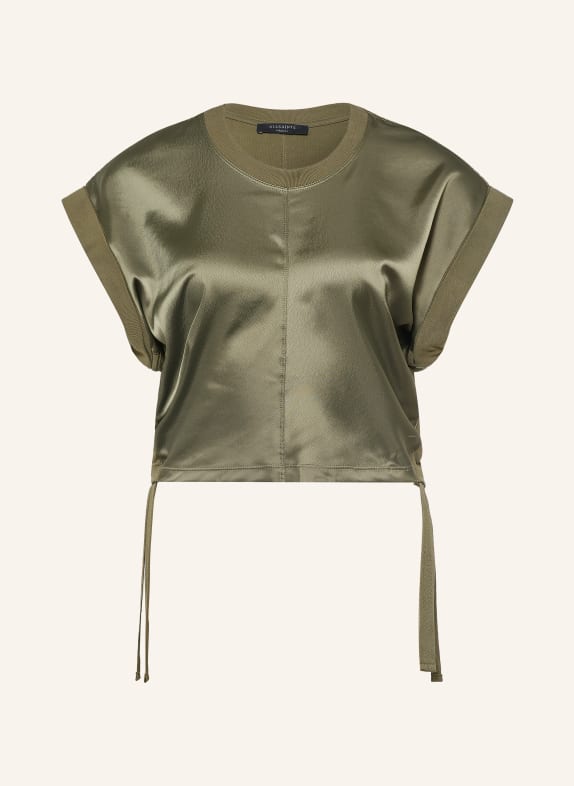 ALLSAINTS T-Shirt MIRA im Materialmix OLIV