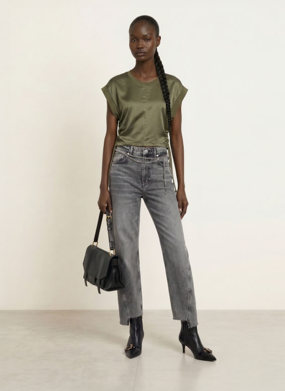 ALLSAINTS T-shirt MIRA in verschillende materialen OLIJF
