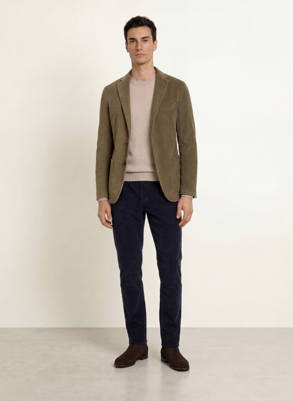 BOGLIOLI Pakjas Extra Slim Fit van corduroy 464 taupe