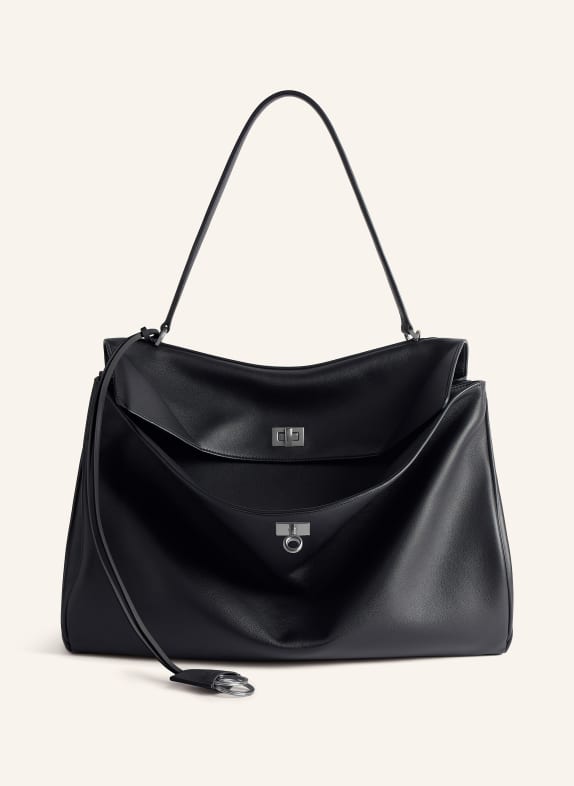 BALENCIAGA Schultertasche RODEO LARGE SCHWARZ / SILBER