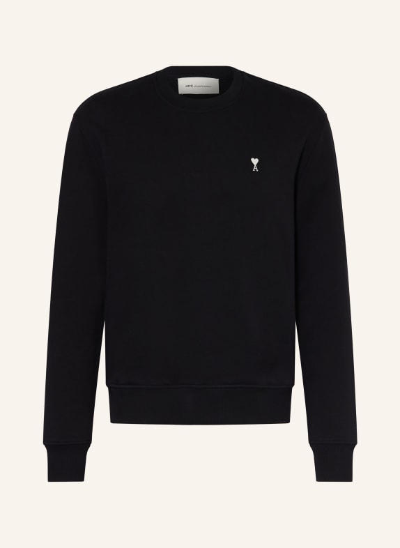 AMI PARIS Sweatshirt MOLLETON SCHWARZ / WEISS