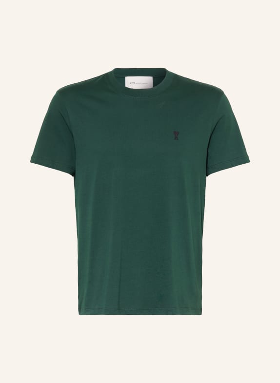 AMI PARIS T-shirt DONKERGROEN