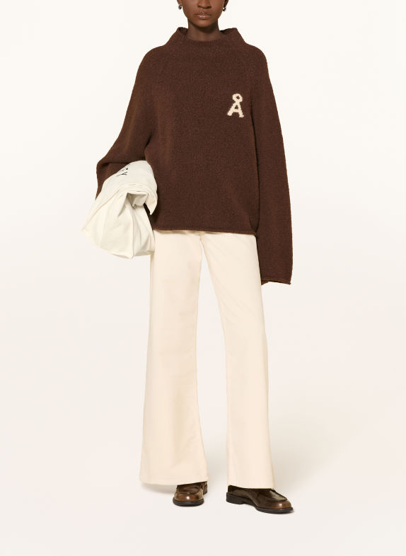 ARMEDANGELS Pullover MONALAA BRAUN / CREME