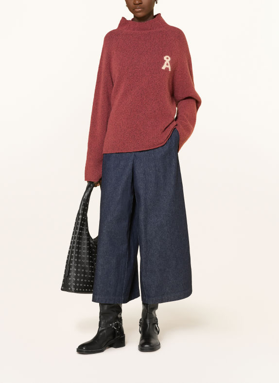 ARMEDANGELS Sweater MONALAA DARK RED / CREAM