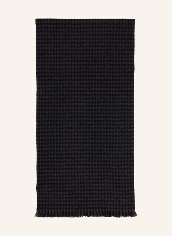 TOM FORD Schal mit Cashmere SCHWARZ / DUNKELGRAU