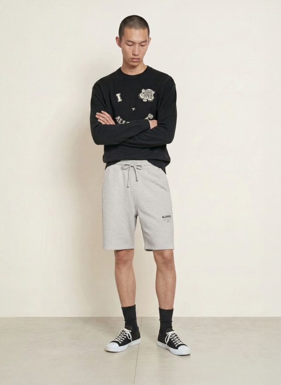 ALLSAINTS Sweatshorts UNDRGRND LICHTGRIJS