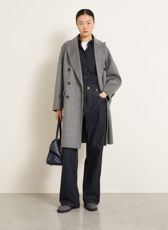 BRUNELLO CUCINELLI Cashmere coat GRAY