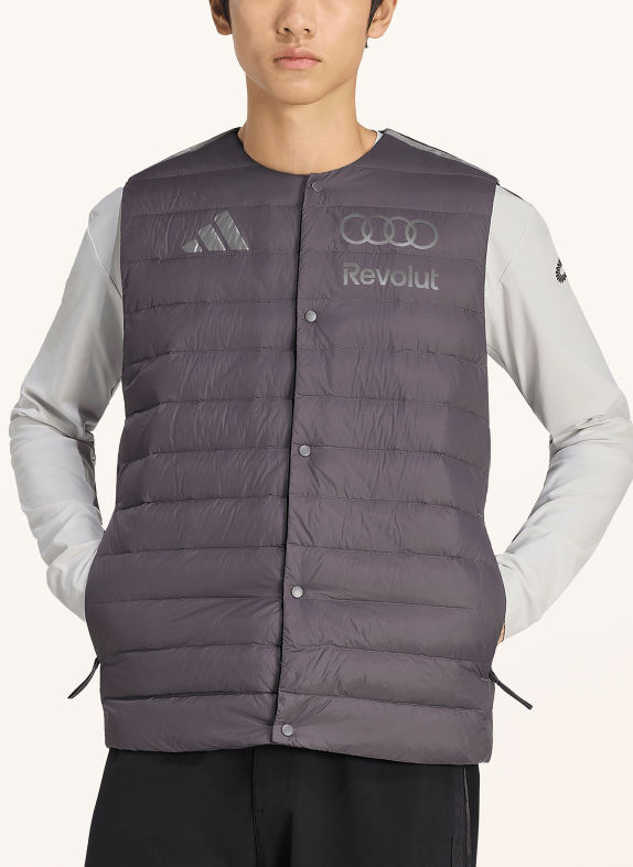 adidas AUDI REVOLUT F1 TEAM ENGINEERS & MARKETING Down vest DARK GRAY