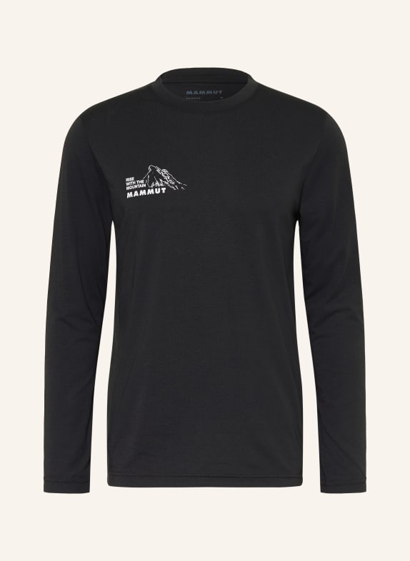 MAMMUT Long-sleeve shirt MOUNTAIN BLUEMLISALPHORN BLACK