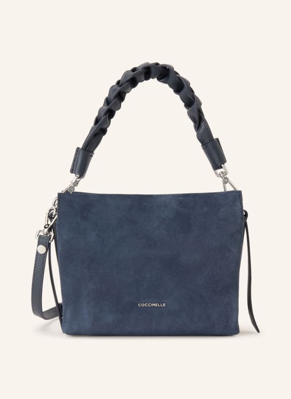 COCCINELLE handtas DONKERBLAUW / ZILVER