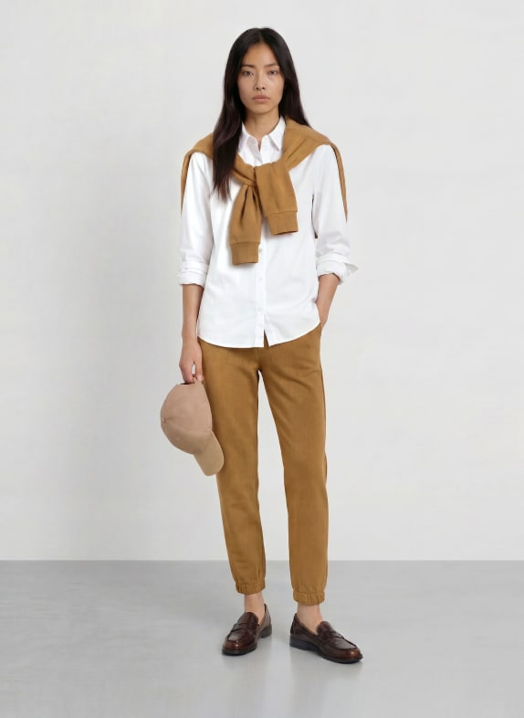 LACOSTE joggingbroek BEIGE