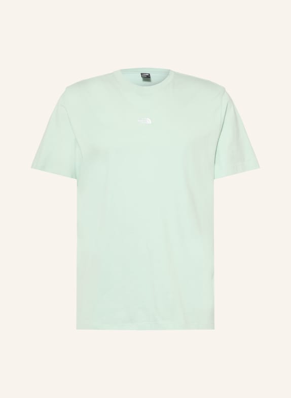 THE NORTH FACE T-shirt ESSENTIAL CENTER LJUSGRÖN / VIT