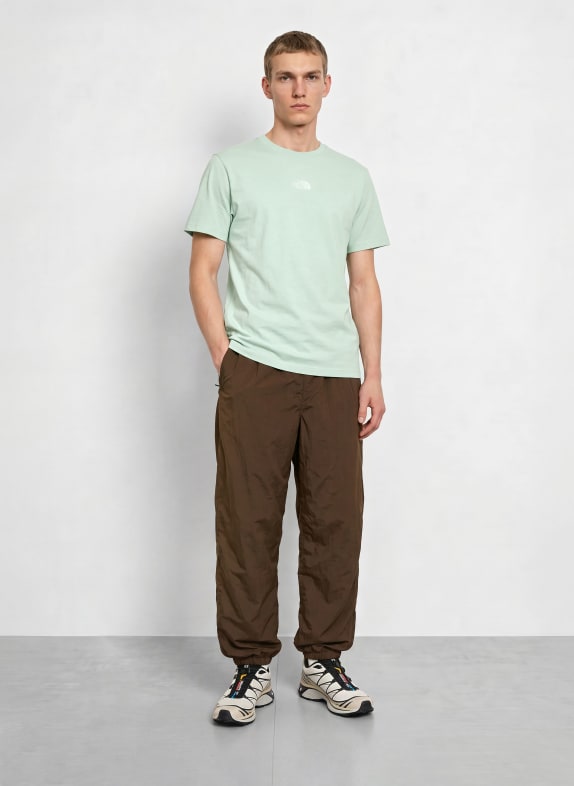 THE NORTH FACE T-shirt ESSENTIAL CENTER LICHTGROEN / WIT