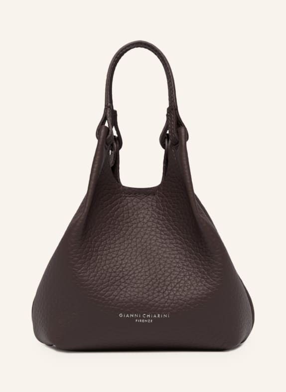 GIANNI CHIARINI Sac à bandoulière DUA MINI MARRON FONCÉ / ARGENT