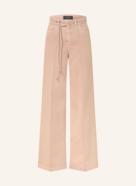 MARC CAIN Wide Leg Jeans WARRI mit Schmucksteinen 619 warm taupe new