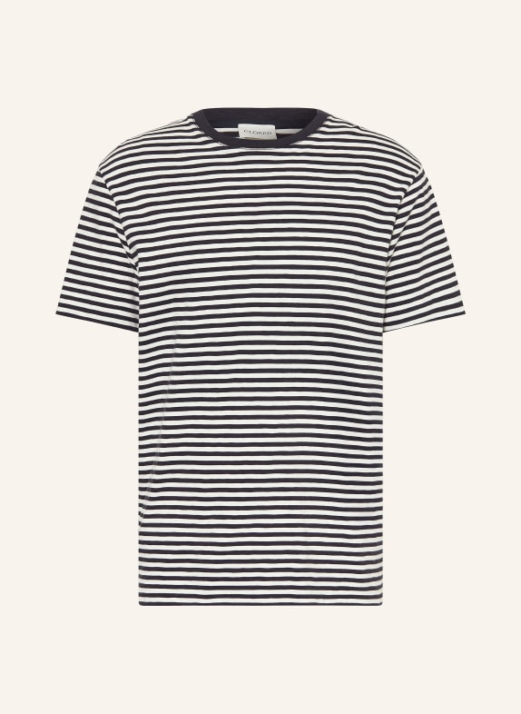 CLOSED T-Shirt ECRU / DUNKELBLAU