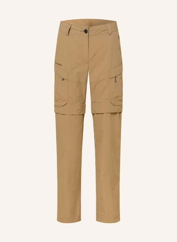VAUDE NEYLAND Zip-off trousers BEIGE