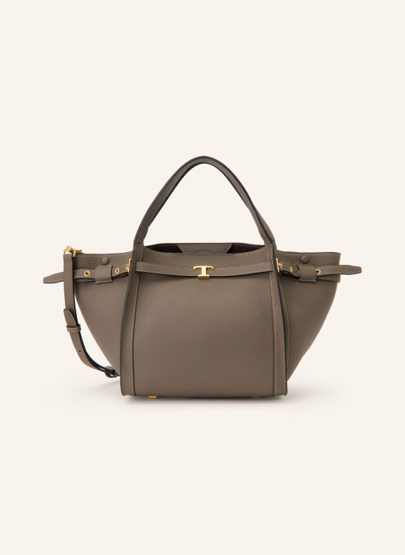 TOD'S Shopper TIM SMALL DONKERGRIJS / GOUD