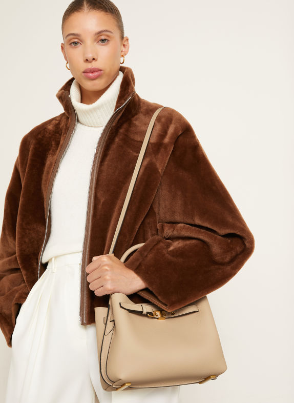 TOD'S Handtas TIM BEIGE / GOUD