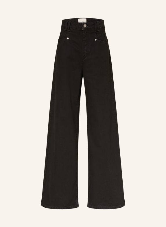 MARANT ÉTOILE Wide Leg Jeans LEMONY 02FK FADED BLACK