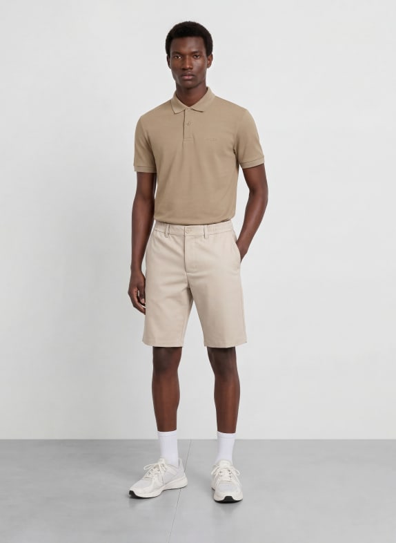 BOSS Tricou polo din piqué PIO KAKI