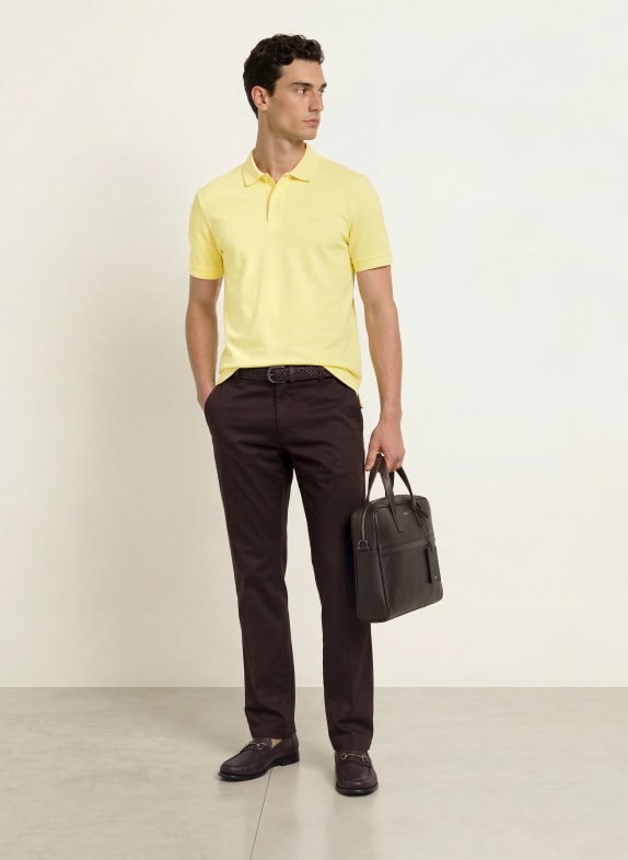 BOSS Piqué-Poloshirt PALLAS Regular Fit HELLGELB