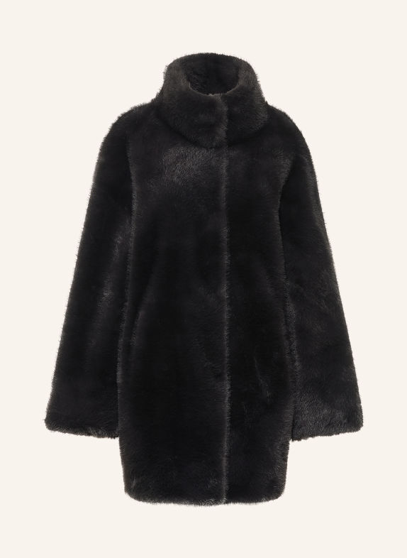 Juvia NOA faux fur coat DARK GRAY