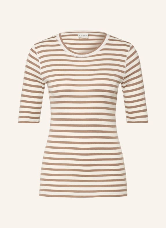 CLOSED T-shirt CREAM / BROWN