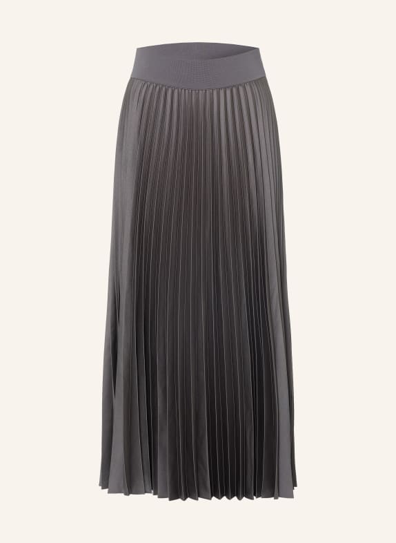REISS Pleated skirt SEREN GRAY