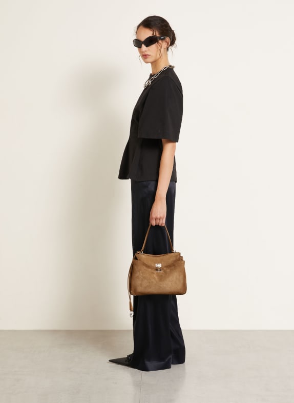 BALENCIAGA Sac à main RODEO SMALL MARRON / ARGENT
