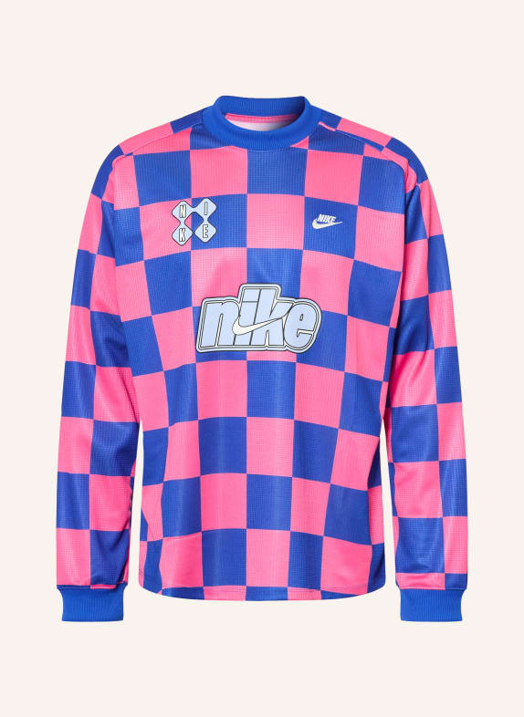Nike SPORTSWEAR CLUB Long-sleeve shirt BLUE / PINK