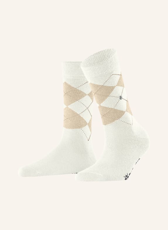 Burlington MARYLEBONE SCHIMMER socks with glitter yarn 2040 off-white