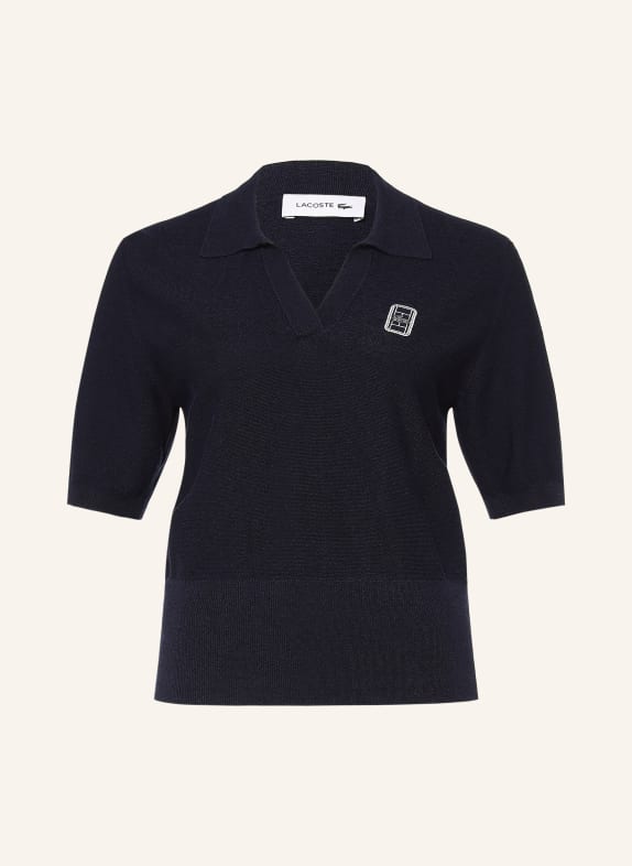 LACOSTE Knit polo shirt DARK BLUE
