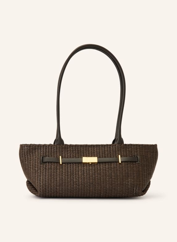 DEMELLIER THE NEW YORK Shoulder Bag DARK BROWN
