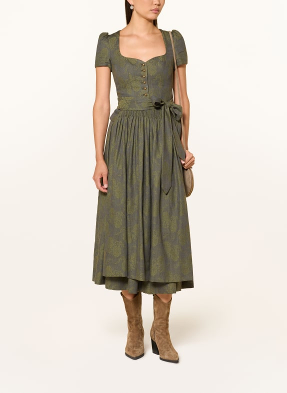 Gottseidank Traditionele rok FENNEL BRUIN / KAKI / BLAUW