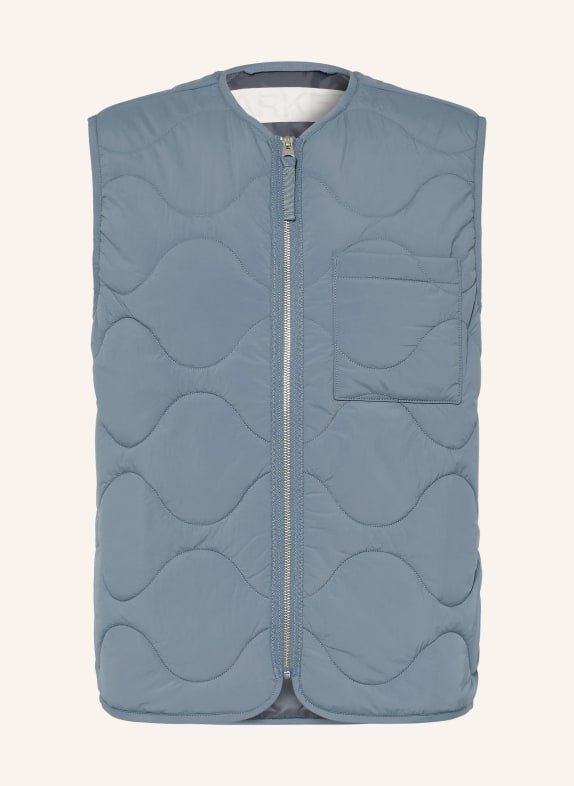 ARKET gewatteerd vest BLAUWGRIJS