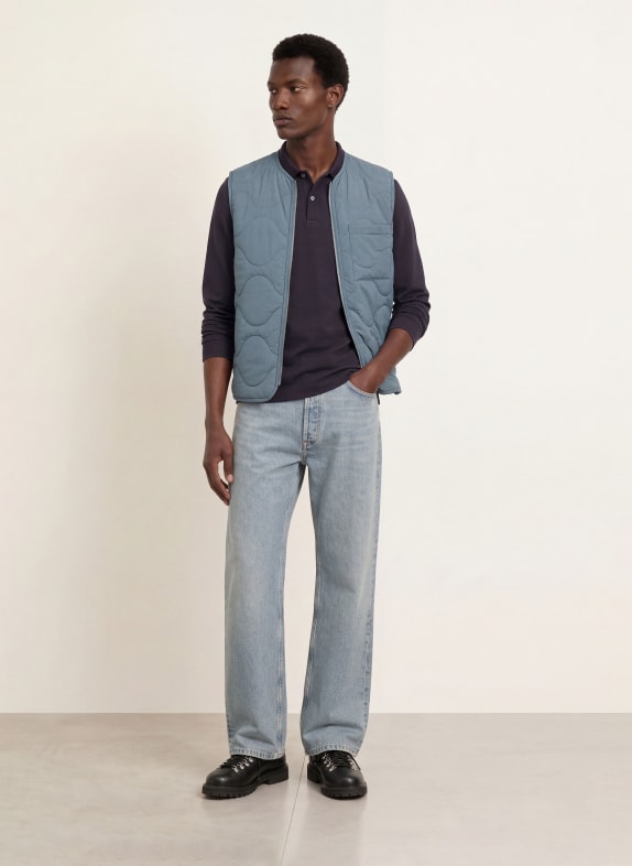 ARKET gewatteerd vest BLAUWGRIJS