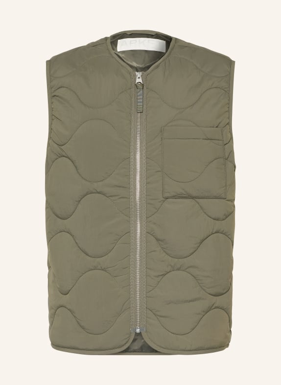 ARKET gilet matelassé KAKI