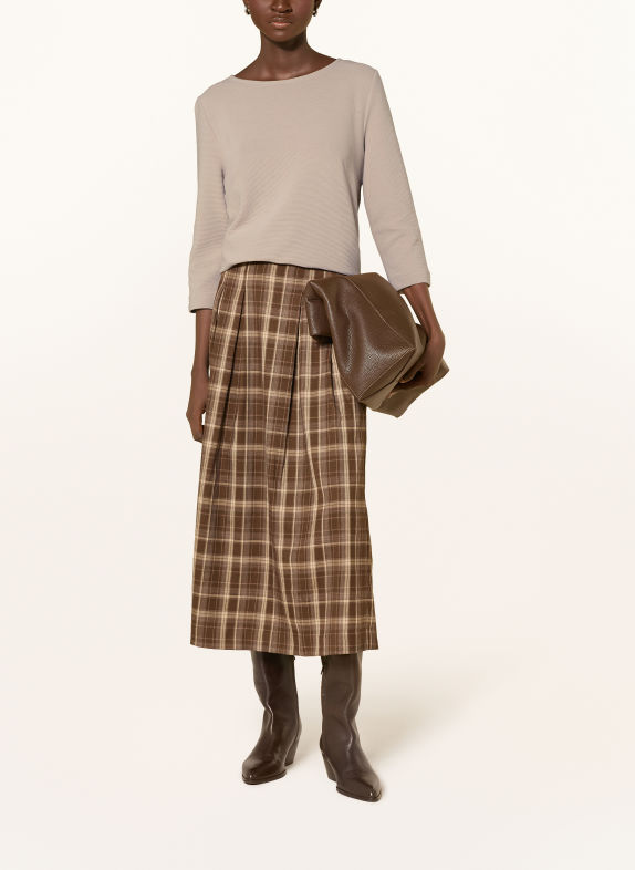 ZAÍDA T-shirt med 3/4-ærmer BEIGE