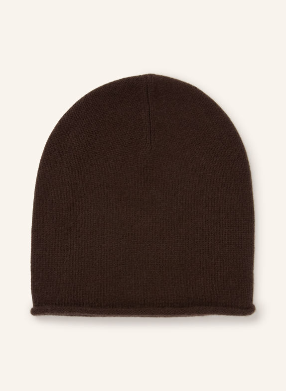 darling harbour Cashmere-Mütze DARK BROWN