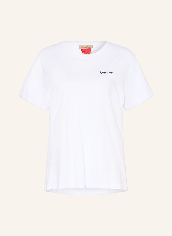 Smith & Soul T-Shirt WEISS / BEIGE / PINK