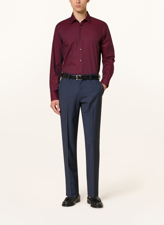 BOSS Overhemd JOE Regular Fit DONKERROOD