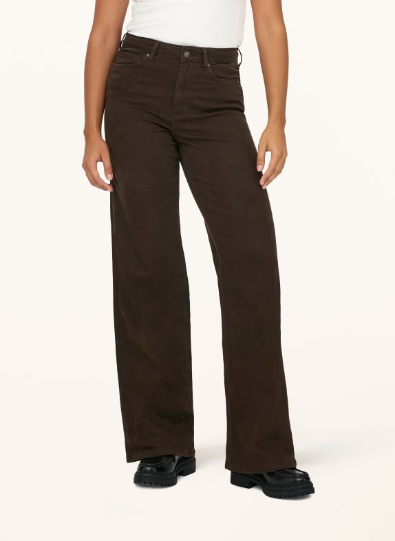 ONLY Wide leg jeans Dark Brown Denim