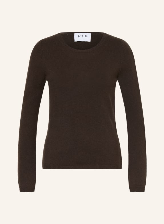 FTC CASHMERE Pull en cachemire MARRON FONCÉ