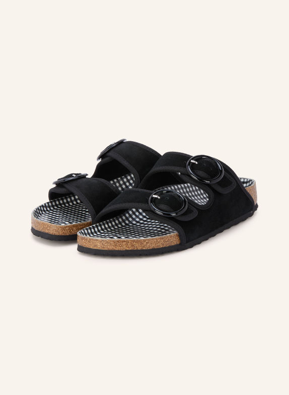 1774 BIRKENSTOCK Sandales ouvertes REPETTO ARIZONA ROUND BUCKLE NOIR