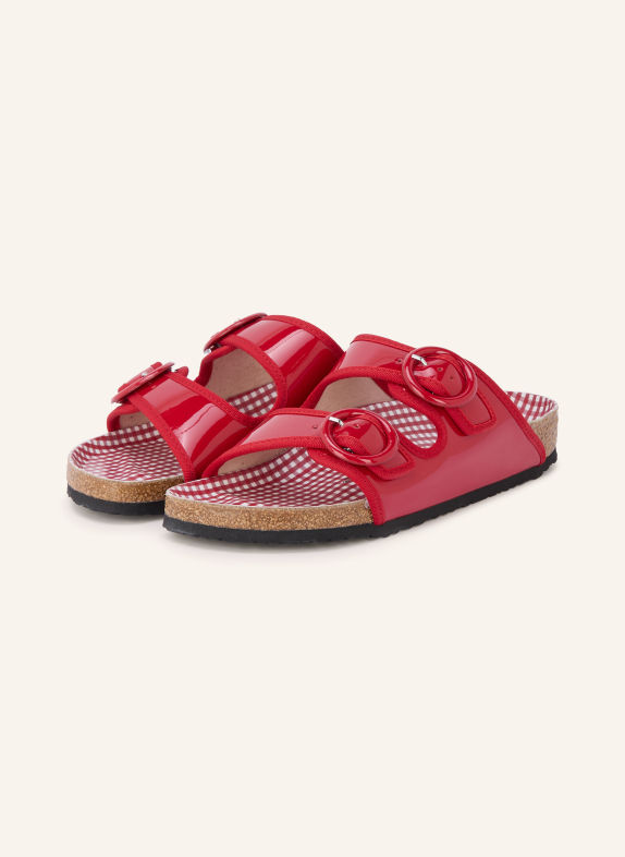 1774 BIRKENSTOCK Sandales ouvertes REPETTO ARIZONA ROUND BUCKLE ROUGE