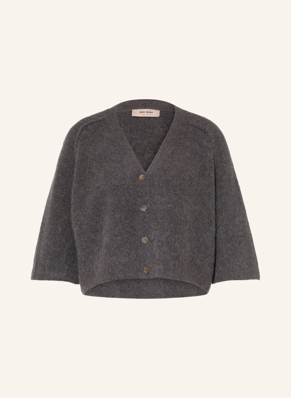 MOS MOSH MMTHORA LIZET Cardigan with Alpaca DARK GRAY