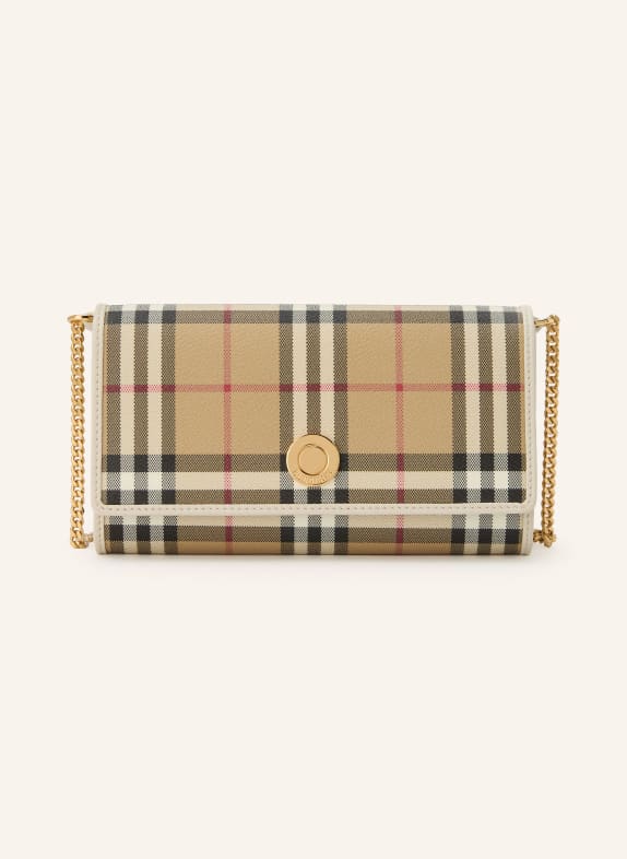 BURBERRY Wallet on Chain HANNAH BEIGE / GOLD / DUNKELROT